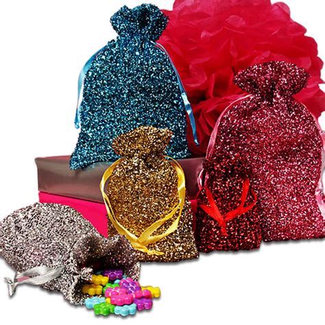 Metallic Glam Fabric Bags 